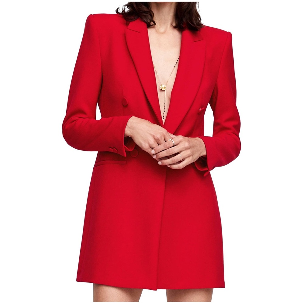 RED FROCK COAT/DRESS